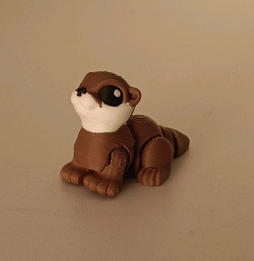 3D geprinte otter 4,5x3,5 cm, Ophalen of Verzenden, Zo goed als nieuw