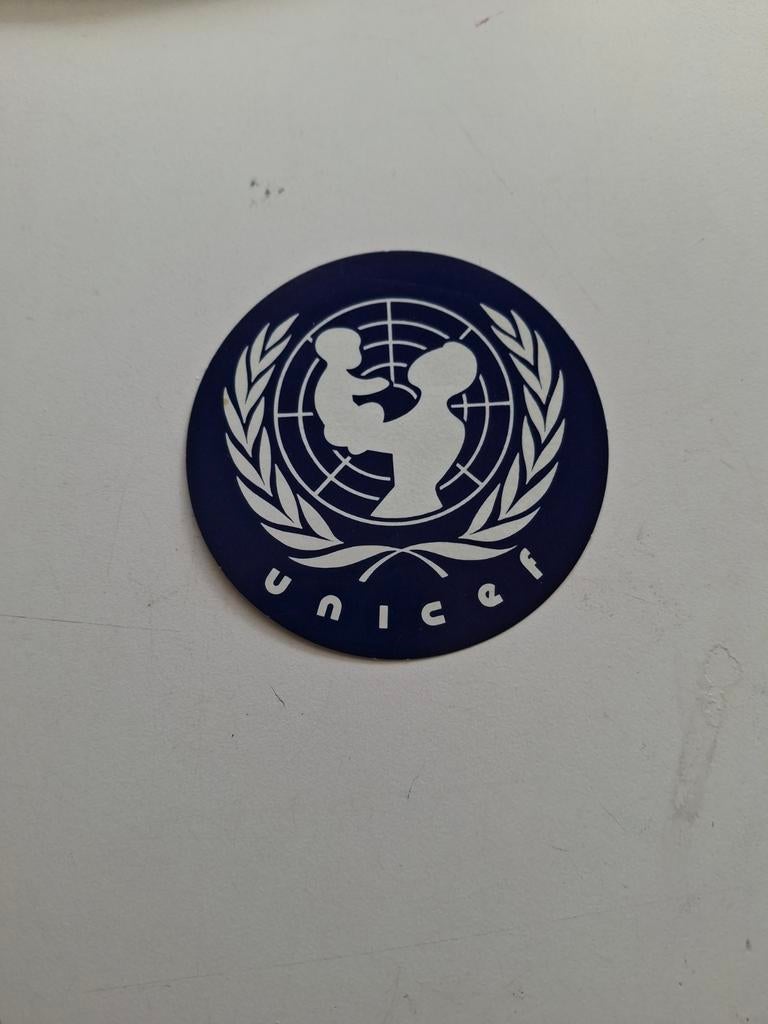 Sluitzegel/sticker Unicef., Ophalen of Verzenden, Zo goed als nieuw, Overige typen