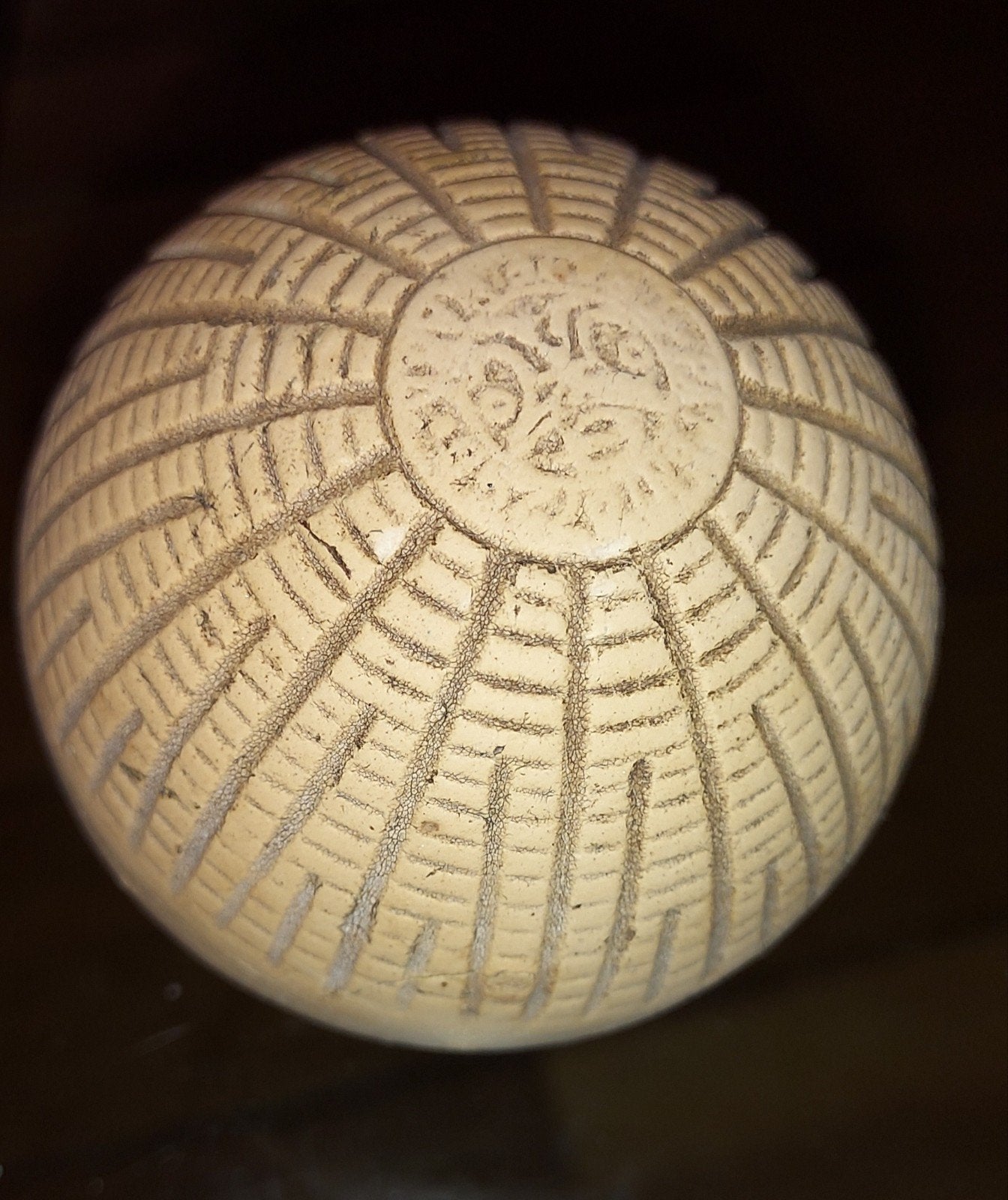 vintage japanse gevulkaniseerd rubberen honkbal, Ophalen of Verzenden, Gebruikt