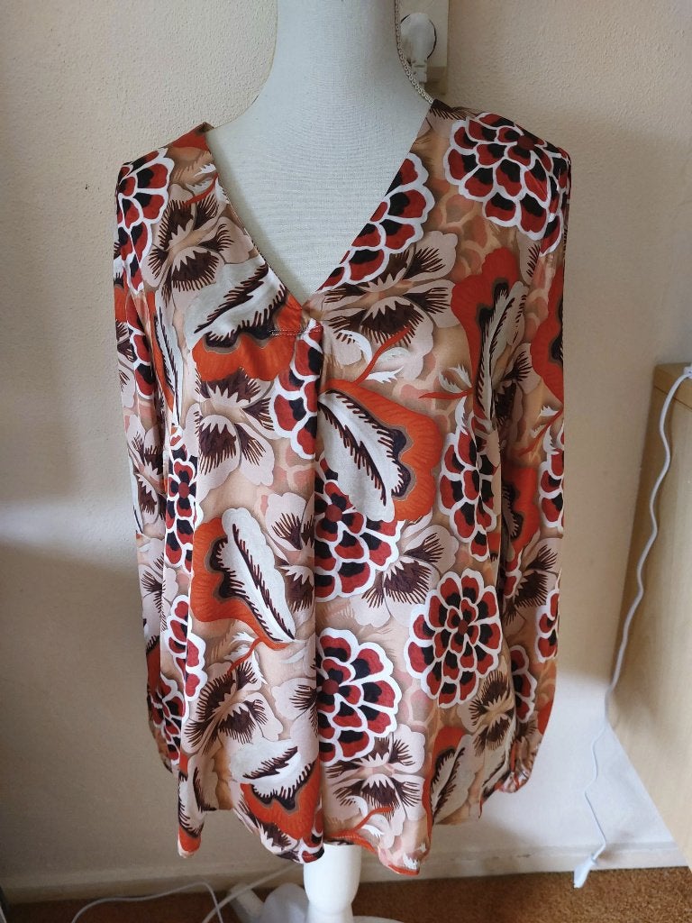 Prachtige SUMMUM blouse mt 42, Summum, Meerkleurig, Maat 42/44 (L), Ophalen of Verzenden