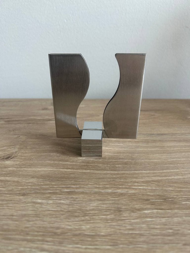 Design RVS houder voor cocktailprikkers, Huis en Inrichting, Ophalen, Zilver, Metaal, Overige typen