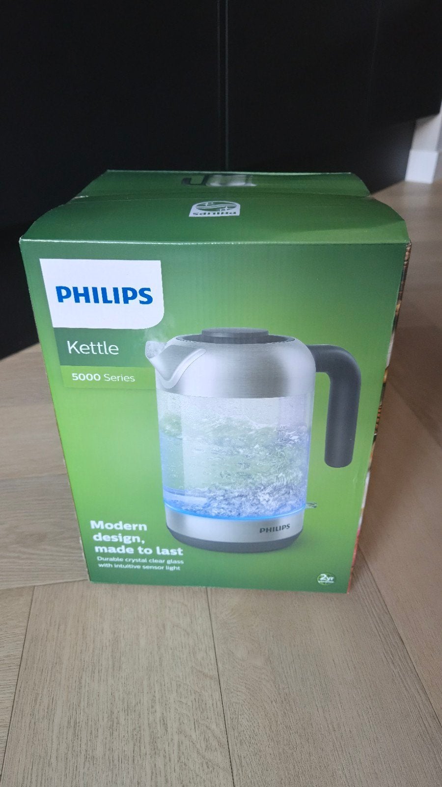 Nieuwe Philips Kettle 5000 Series Waterkoker - Ongeopend, 1 tot 2 liter, Ophalen, Nieuw, Rvs
