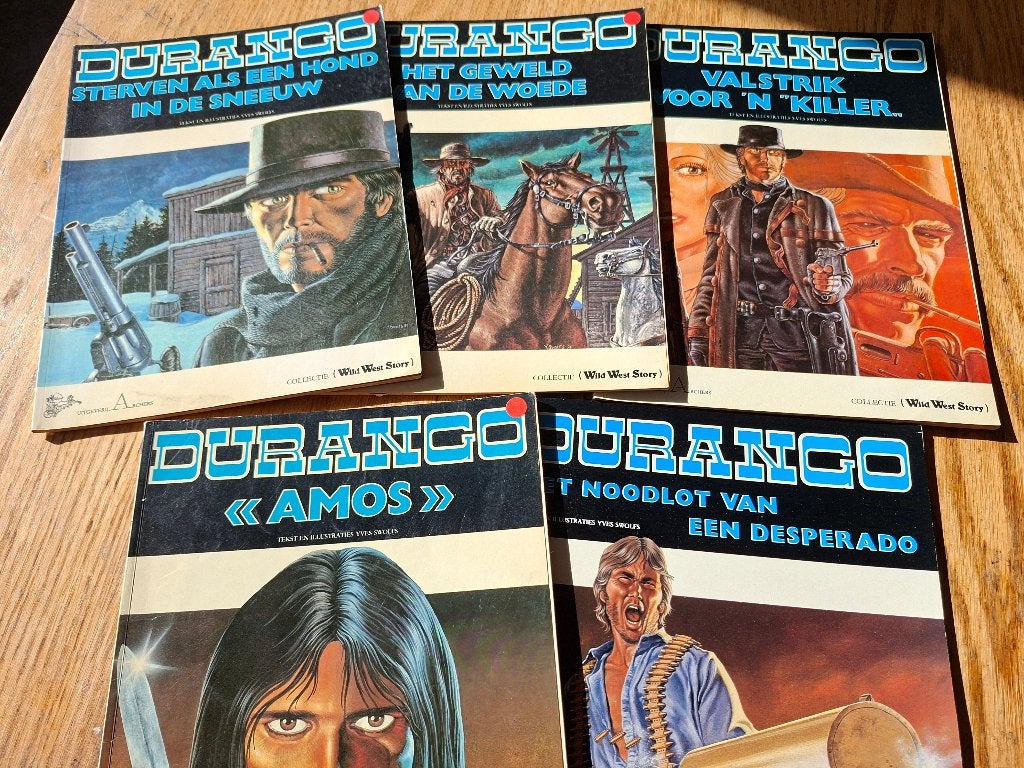 Durango 5x, deel 1, 2, 3 4 6 Yves Swolfs evt ook los te koop, Gelezen, Ophalen of Verzenden, Yves Swolfs, Meerdere stripboeken