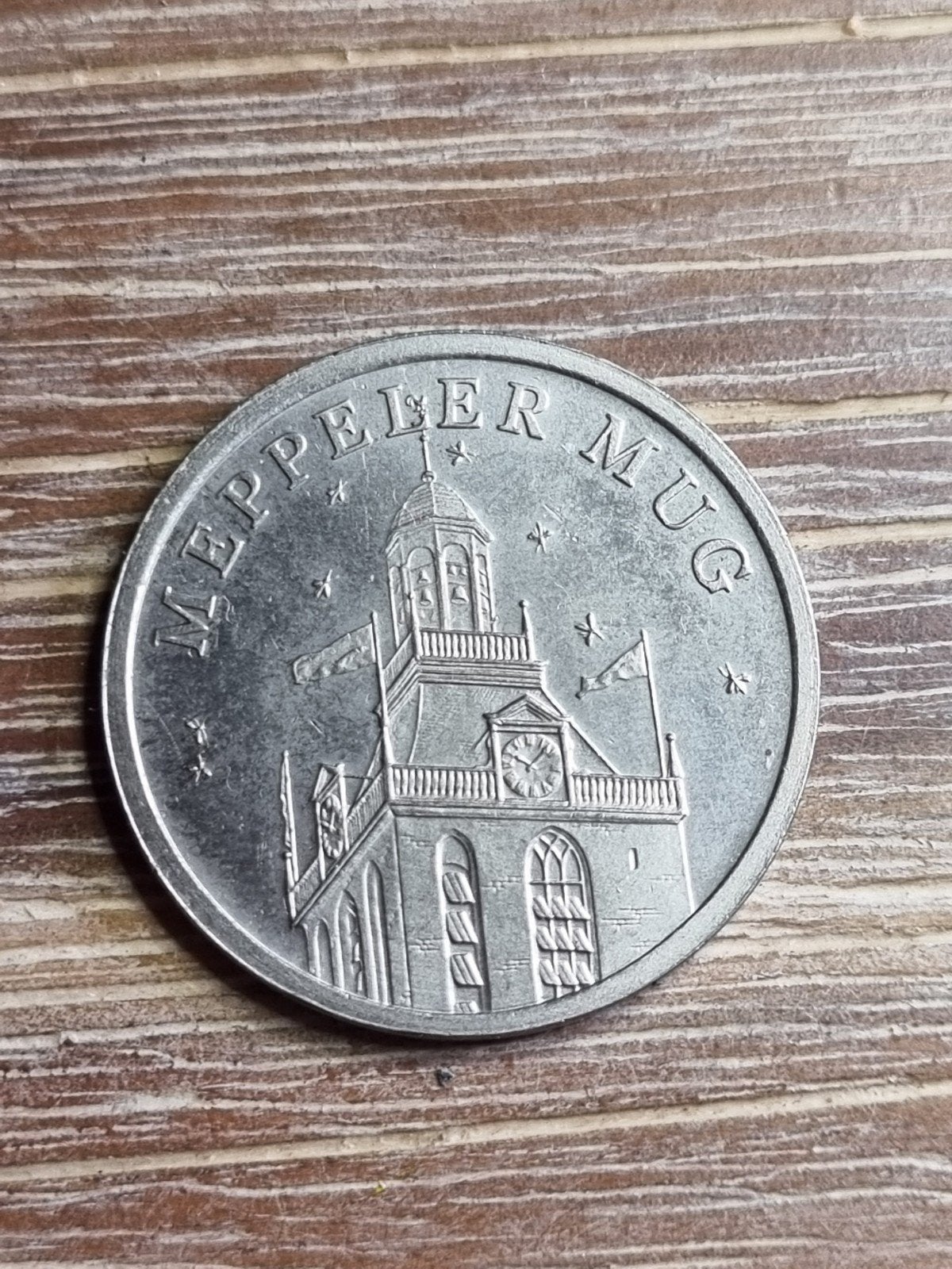 Meppeler Mug 850 jaar Meppel 1991 herdenkingsmunt, Ophalen of Verzenden