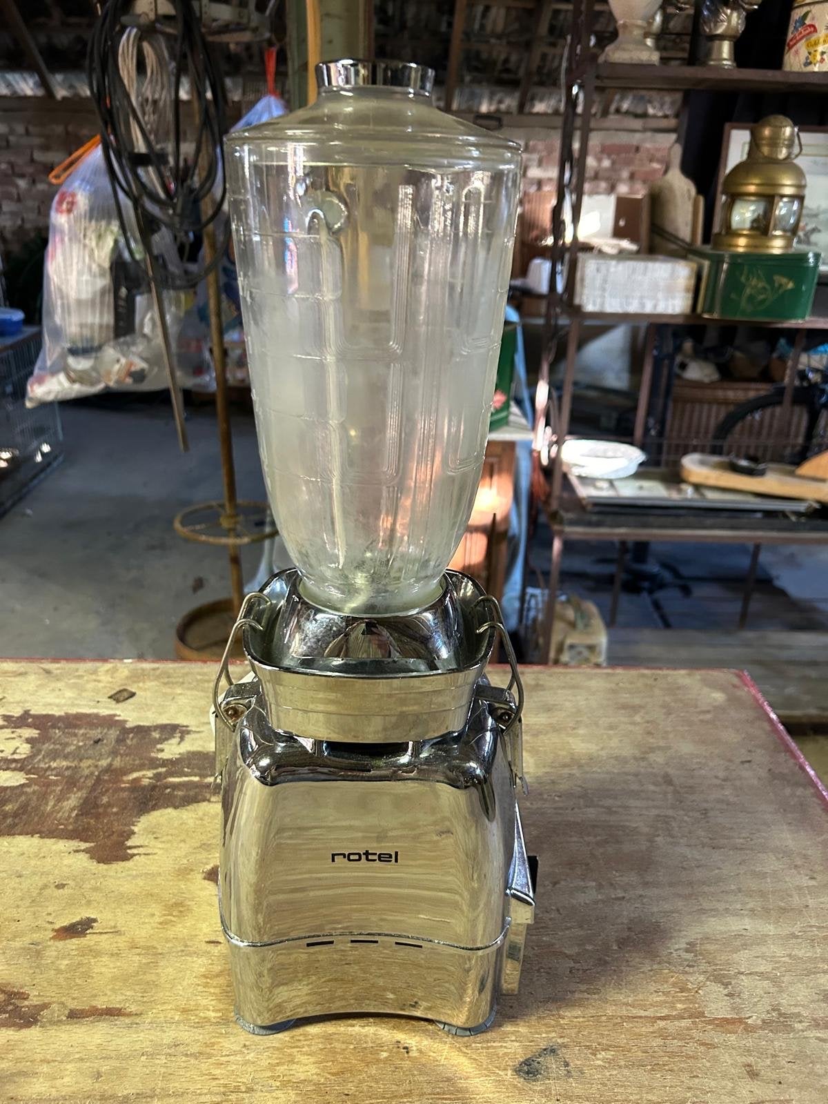 Rotel Blender - Vintage Keukenmachine, 1 tot 2 liter, Ophalen, Gebruikt, 1 snelheid