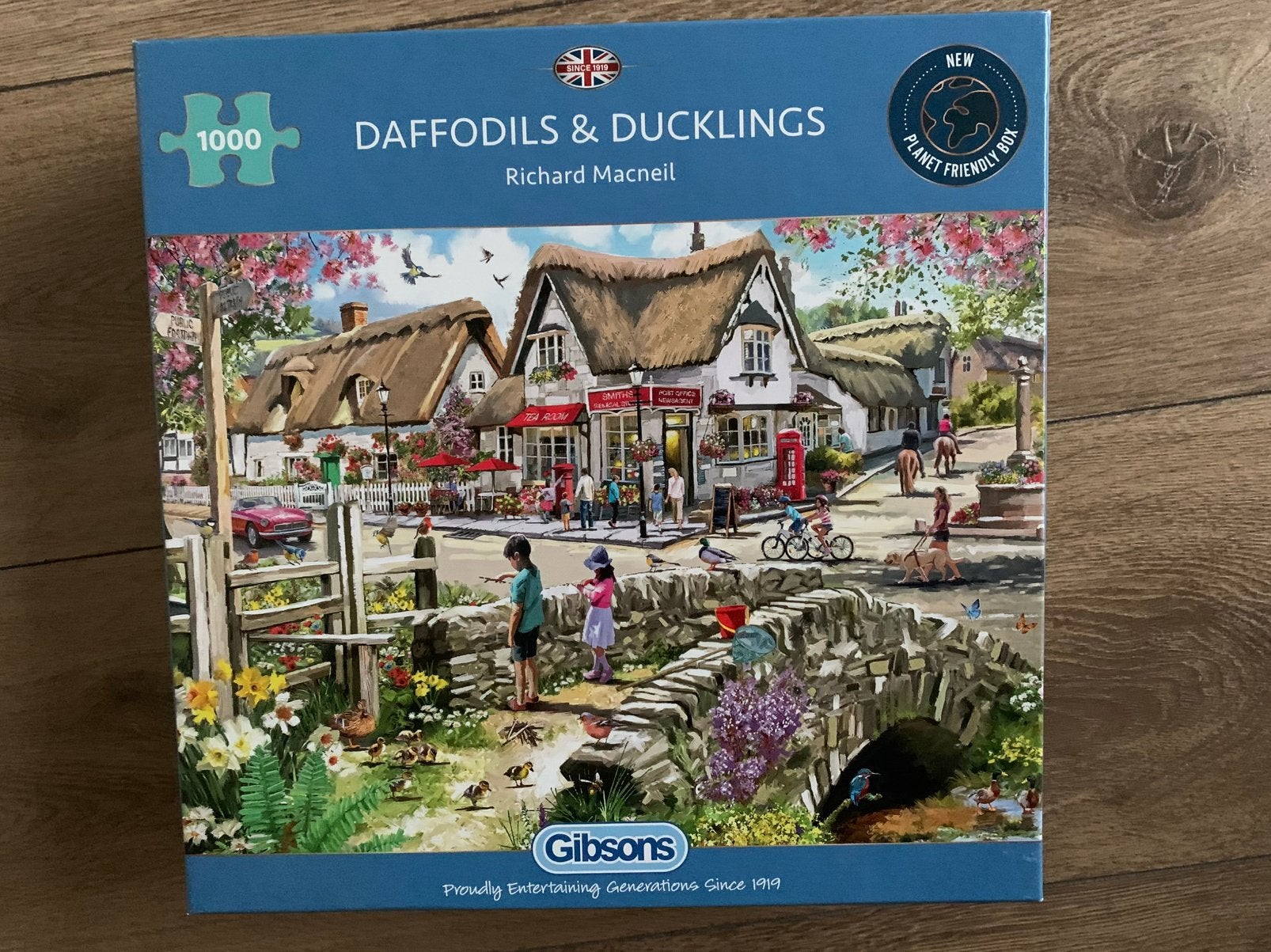 Gibson legpuzzel Daffodils & Ducklings 1000 stukjes, Ophalen of Verzenden, 500 t/m 1500 stukjes, Zo goed als nieuw, Legpuzzel