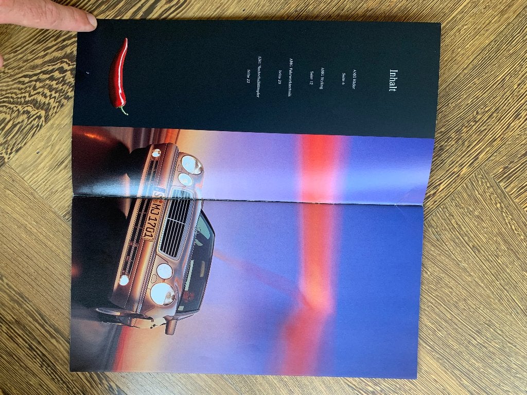 Folder brochure Mercedes-Benz AMG Zubehör 1998 nieuw!, Nieuw, Mercedes-Benz, Mercedes, Ophalen of Verzenden