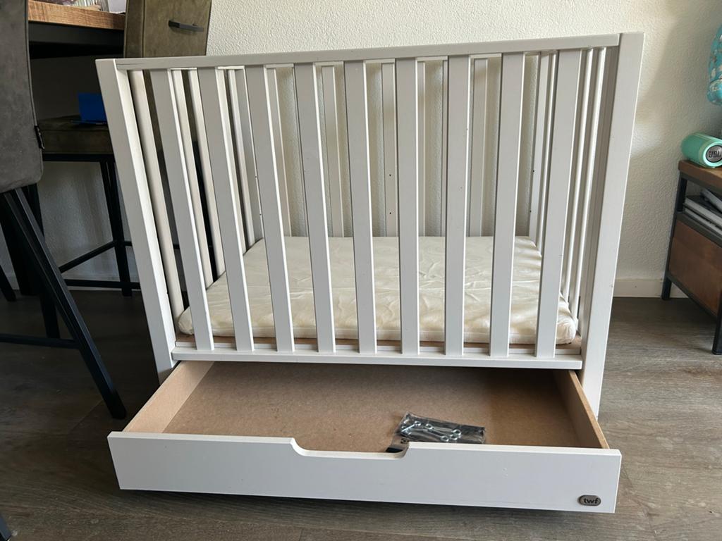 TWF Babybox met lade - Wit, Ophalen, Zo goed als nieuw, Lade