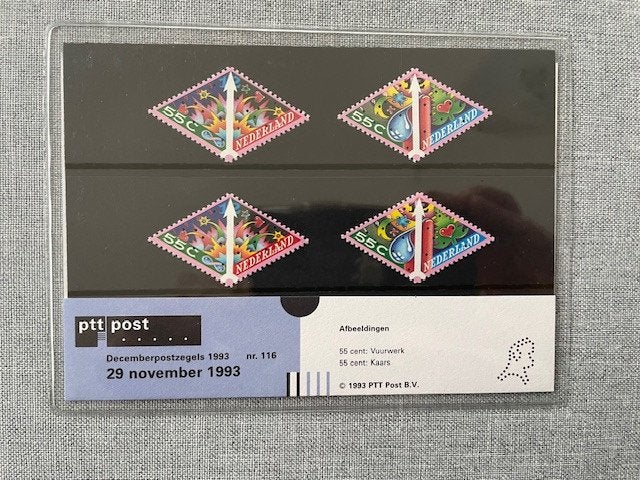 Postzegelmapje PZM116 Decemberzegels 1993 Postfris, Ophalen of Verzenden, Postfris, Overige thema's