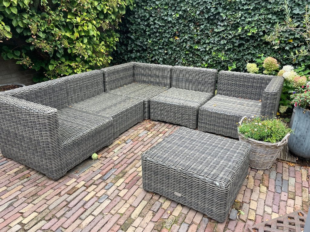 Lounge bank voor buiten, Ophalen, 5 zitplaatsen, Gebruikt, Loungeset