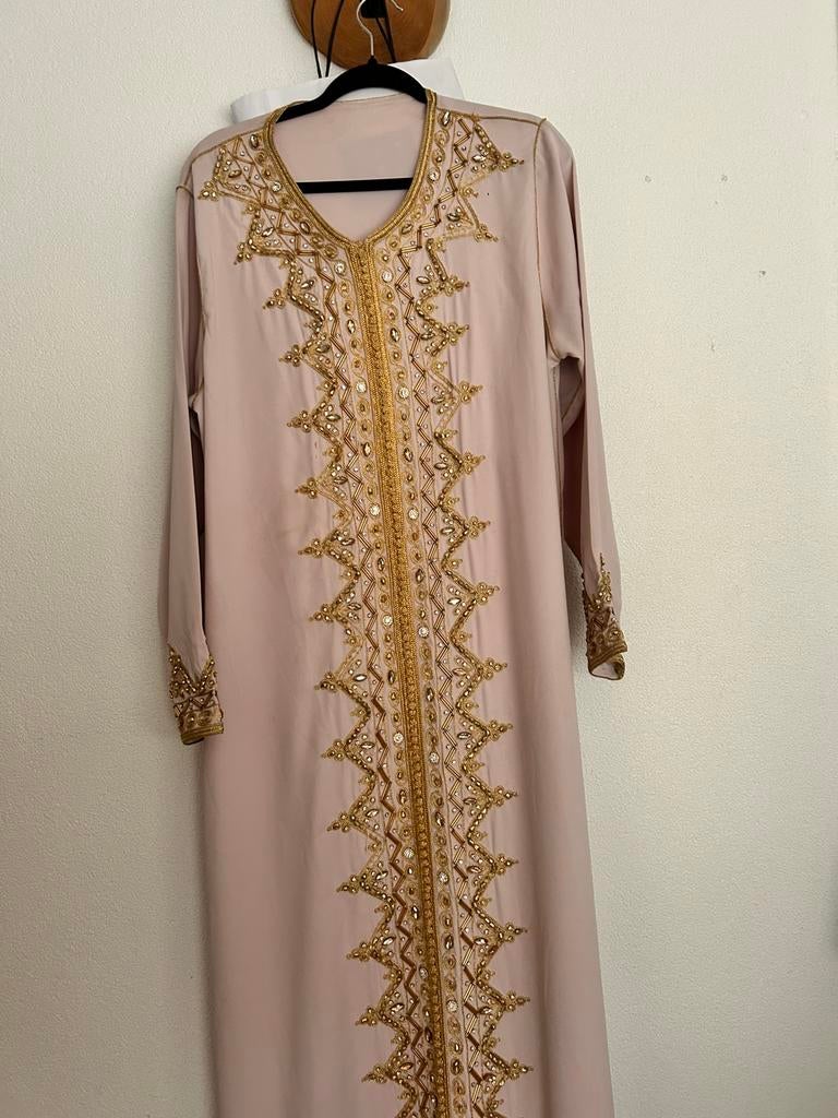 Marokkaanse kaftan caftan takchita maat l/xl, Overige typen, Blauw, Maat 46/48 (XL) of groter, Ophalen of Verzenden