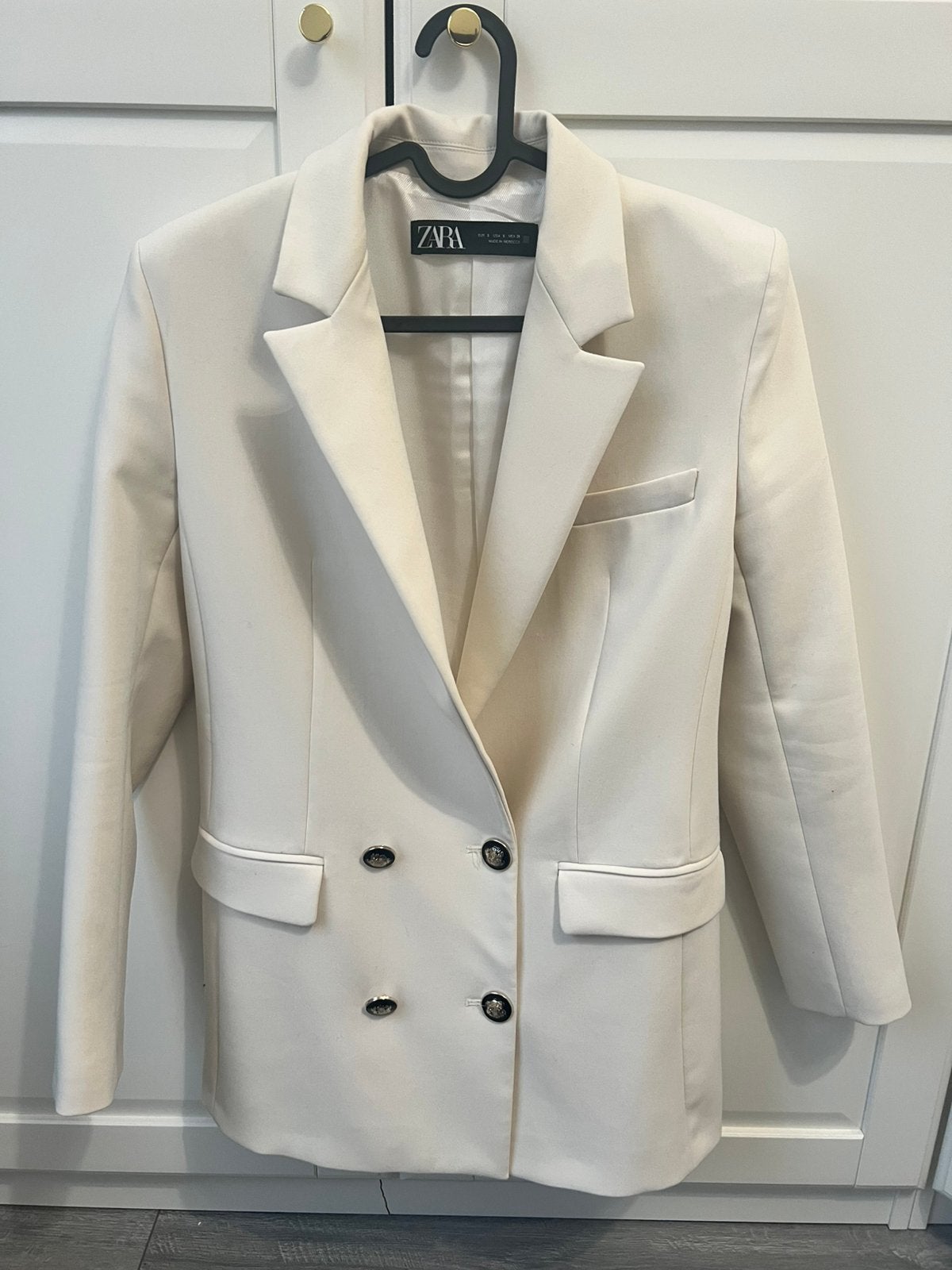 Mooie Zara jas blazer maat S, Maat 38/40 (M), Wit, Ophalen of Verzenden, Zo goed als nieuw