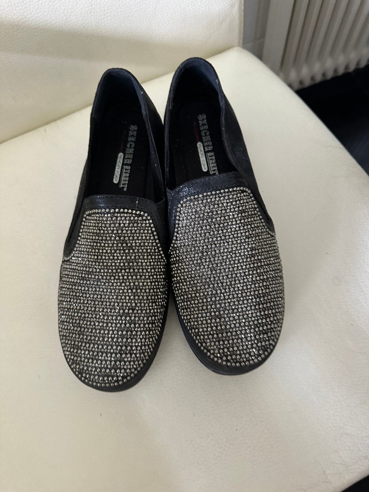 Skechers maat 40 in nieuwstaat, Verzenden, Zo goed als nieuw, Zwart, Sneakers of Gympen