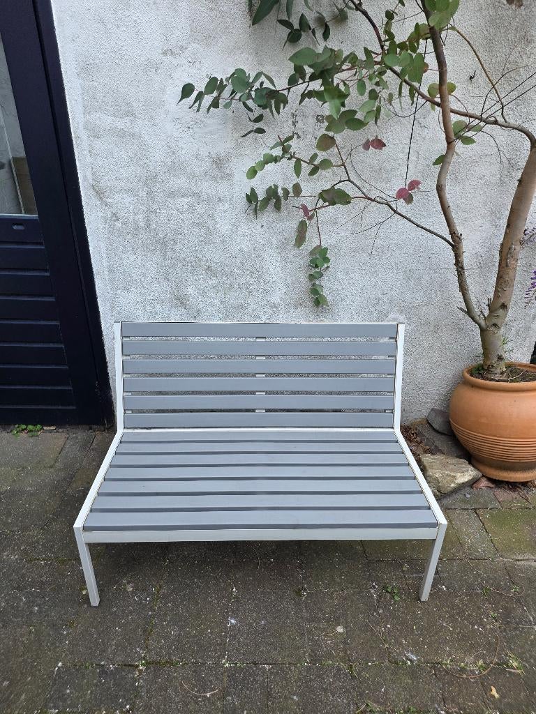 2-zitsbank buiten, Ophalen, Kunststof, Gebruikt, Minder dan 75 cm
