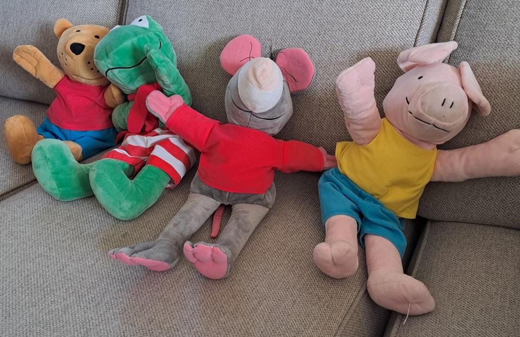 Kikker en zijn vriendjes handpoppen, Ophalen of Verzenden, Gebruikt, Kikker