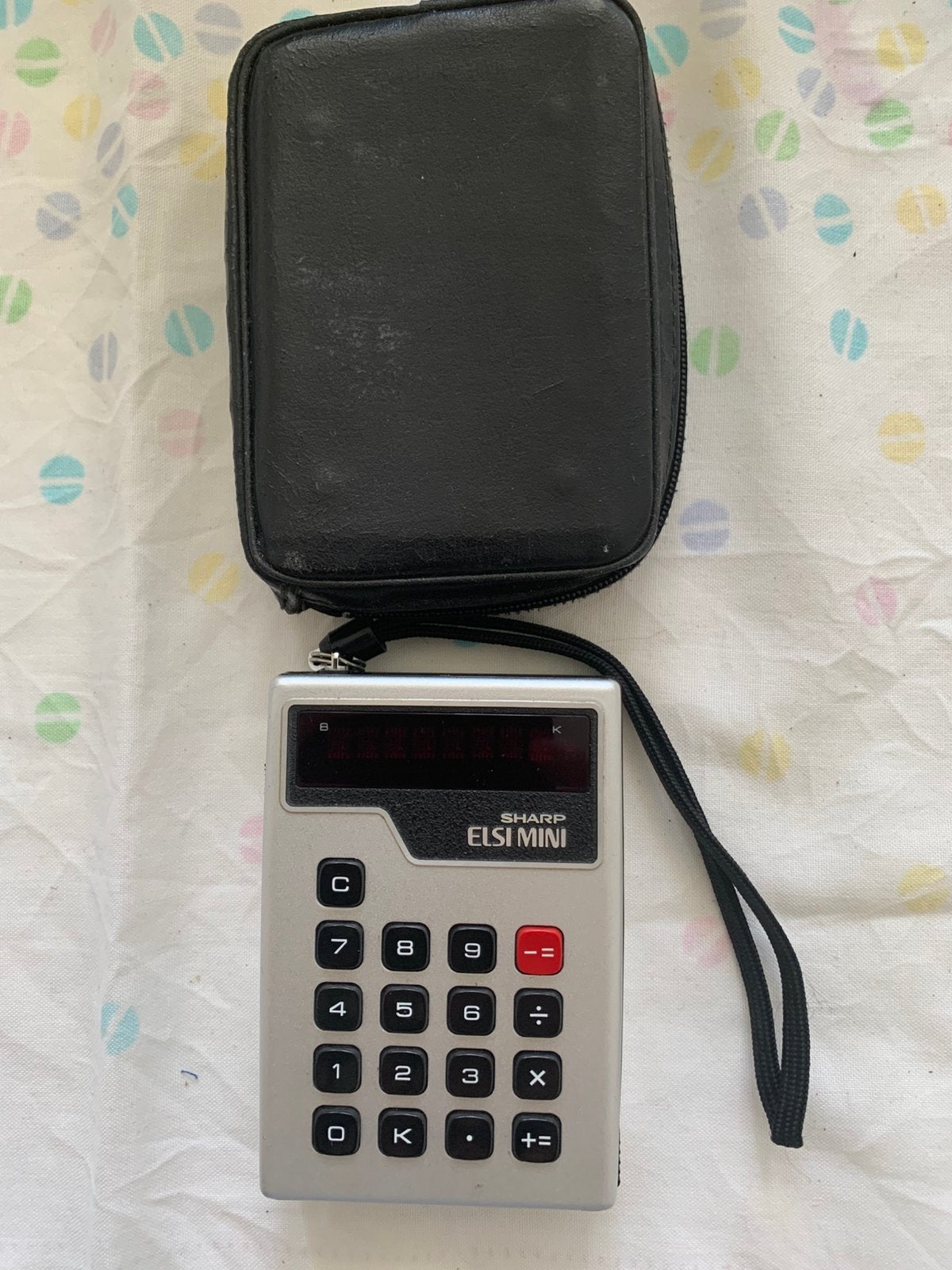 Sharp Elsi Mini calculator EL 801, Diversen, Rekenmachines, Ophalen, Gebruikt