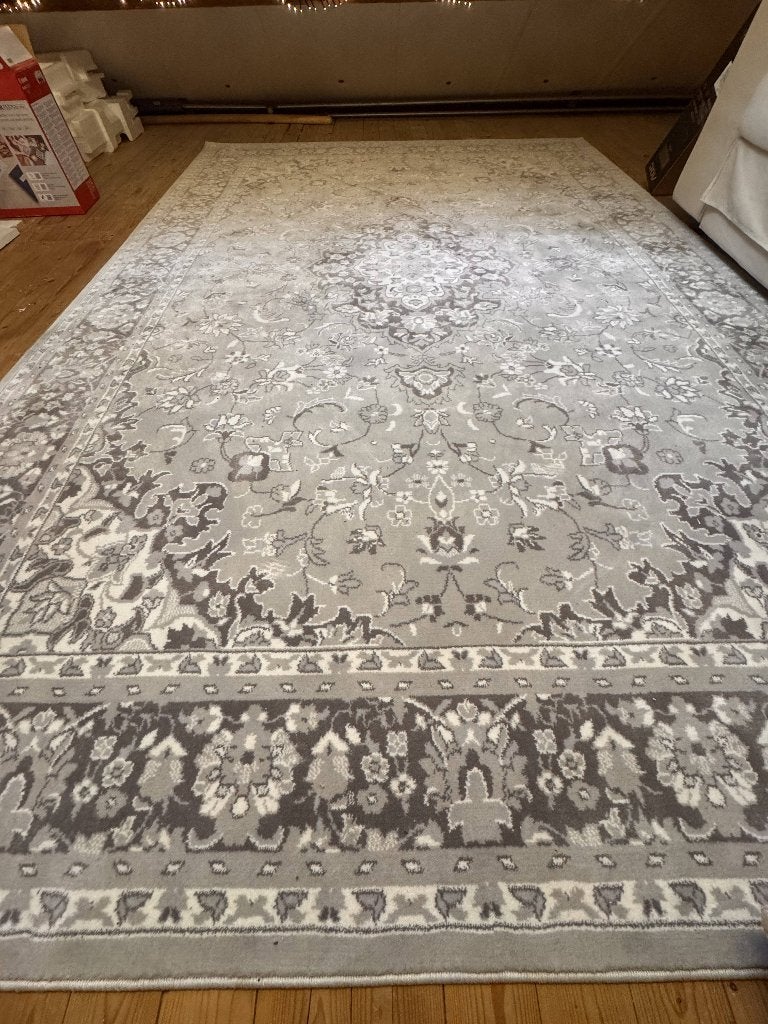 IKEA VEDBAK Vloerkleed 170x230 Grijs, Ophalen, Orientaals, 150 tot 200 cm, 200 cm of meer