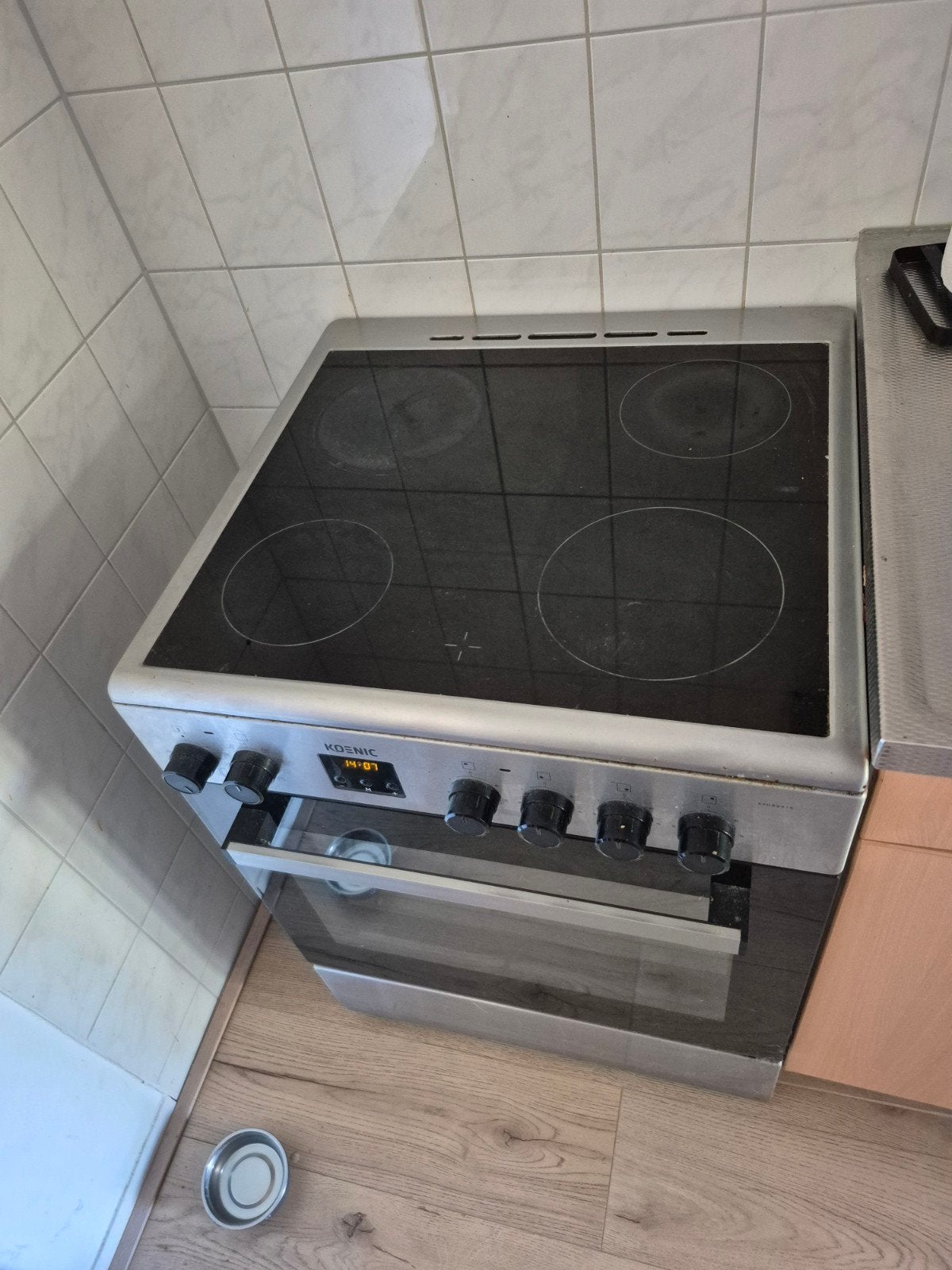 Koenic keramisch fornuis met oven, Witgoed en Apparatuur, Ophalen, Gebruikt, 60 cm of meer, Keramisch