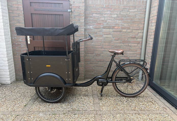 Keewee elektrische bakfiets deluxe 470 Wh Zwart, Ophalen, Gebruikt, Minder dan 2 meter, Overige kabels