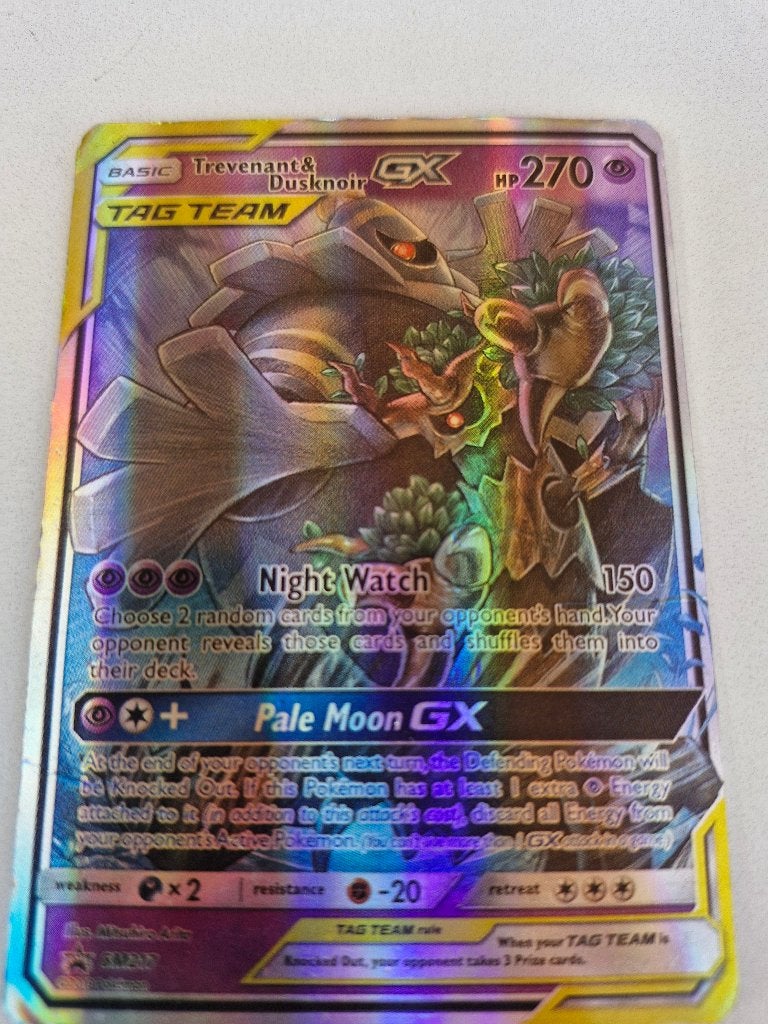 Pokemonkaart Trevenant & Dusknoir-GX, Ophalen, Nieuw, Losse kaart