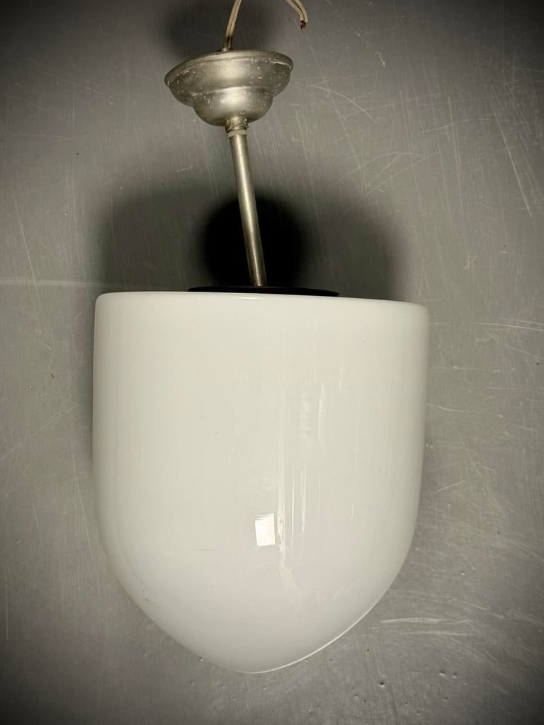 Vintage opaline hanglamp | Art Deco, Ophalen, Zo goed als nieuw, Glas