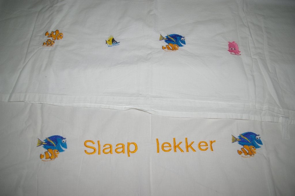"Nemo" lakentjes, twee stuks., Jongetje of Meisje, Wit, Overige typen, Ophalen of Verzenden