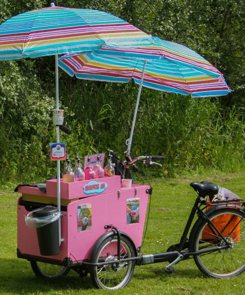 Complete schaafijsbakfiets, direct verkoopklaar!, Gebruikt, Goederen, Elektrisch, Schijfrem