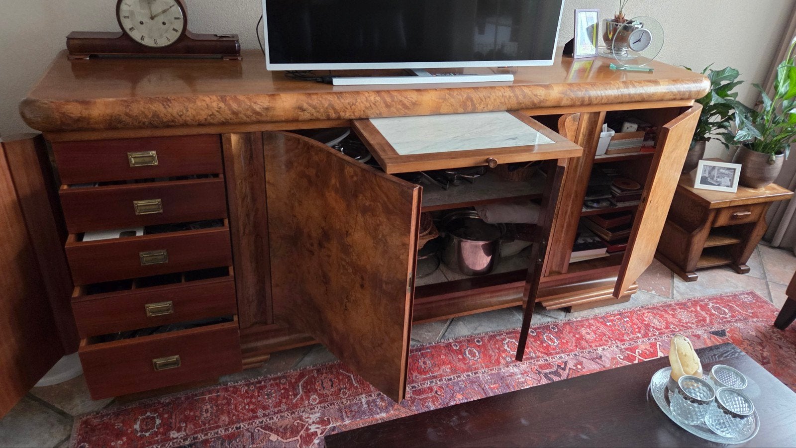 Antieke Art Deco Kast - Sideboard met Lades en Opbergruimte, Antiek en Kunst, Antiek | Meubels | Kasten, Ophalen