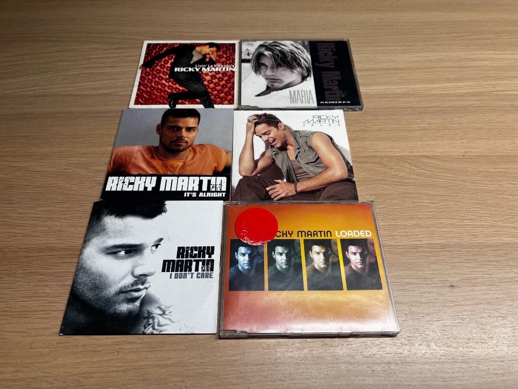 Ricky Martin - 6x CD Single Maxi - Loaded La vida loca Maria, Ophalen of Verzenden, Gebruikt, Pop, Single