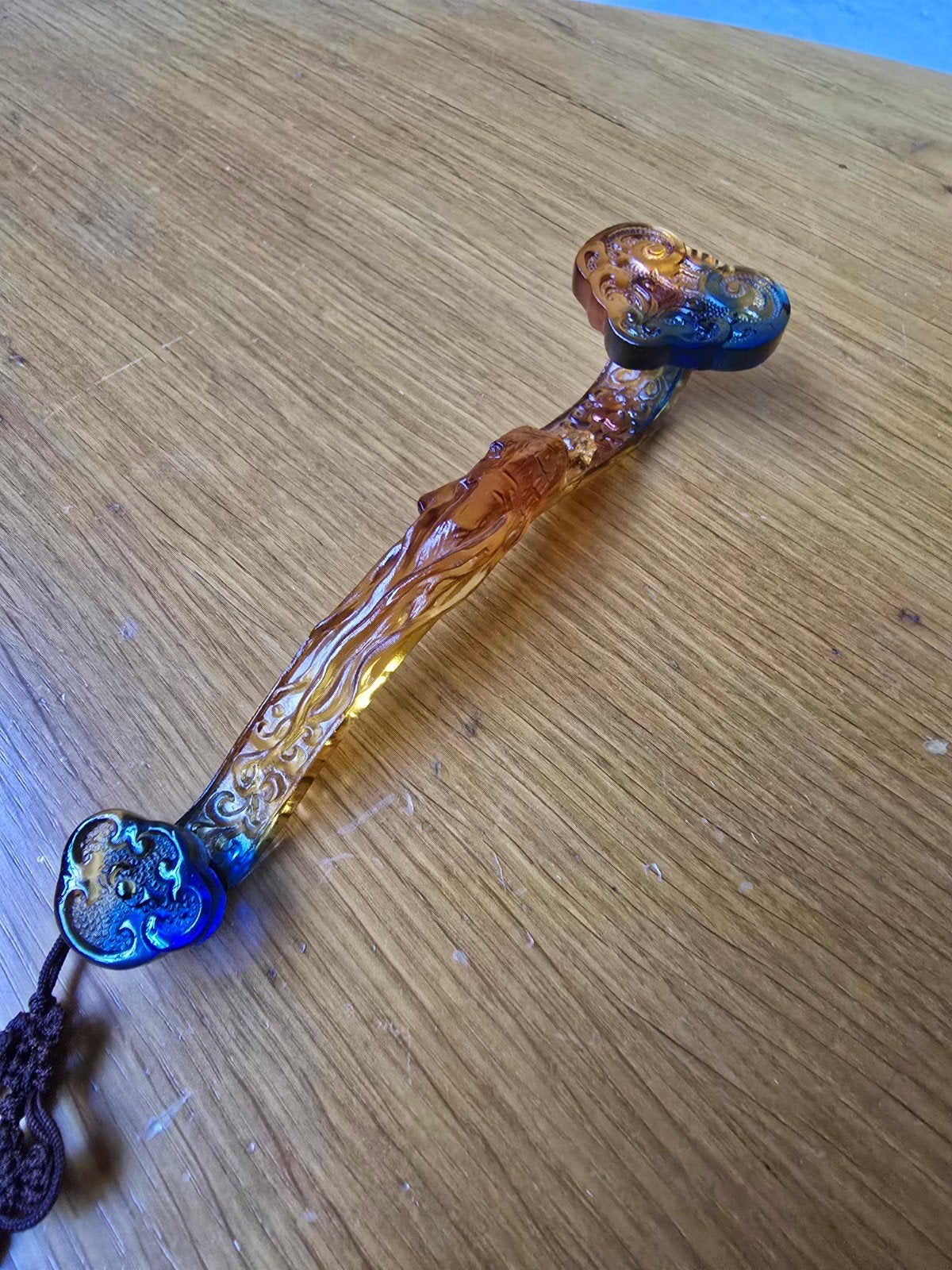 oud chinees glas (rui scepter), Antiek en Kunst, Antiek | Glas en Kristal, Ophalen of Verzenden