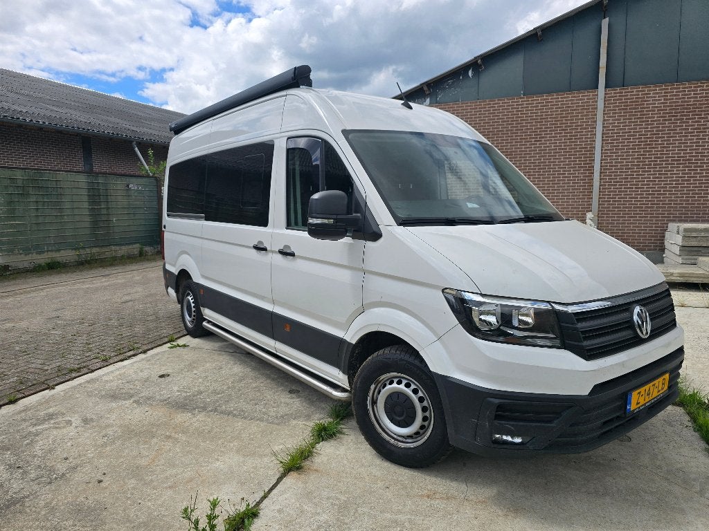 Volkswagen Crafter 2019 Wit Buscamper, Auto's, Volkswagen, 4 cilinders, 3000 kg, Wit, Diesel