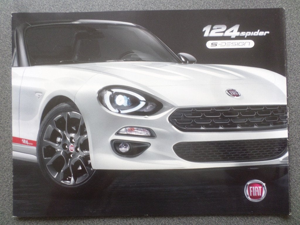 Fiat 124 Spider S- Design Brochure, Ophalen of Verzenden, Zo goed als nieuw, Overige merken