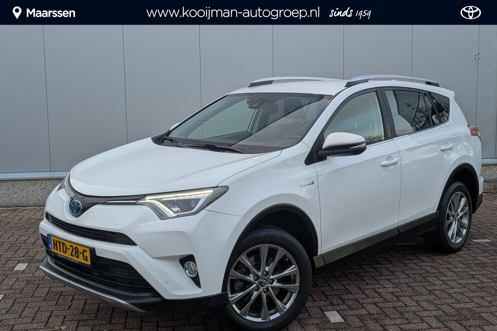 Toyota RAV4 2.5 Hybrid Executive / LMV/ Lederen bekleding/ E, Auto's, Gebruikt, Euro 6, Wit, Bedrijf