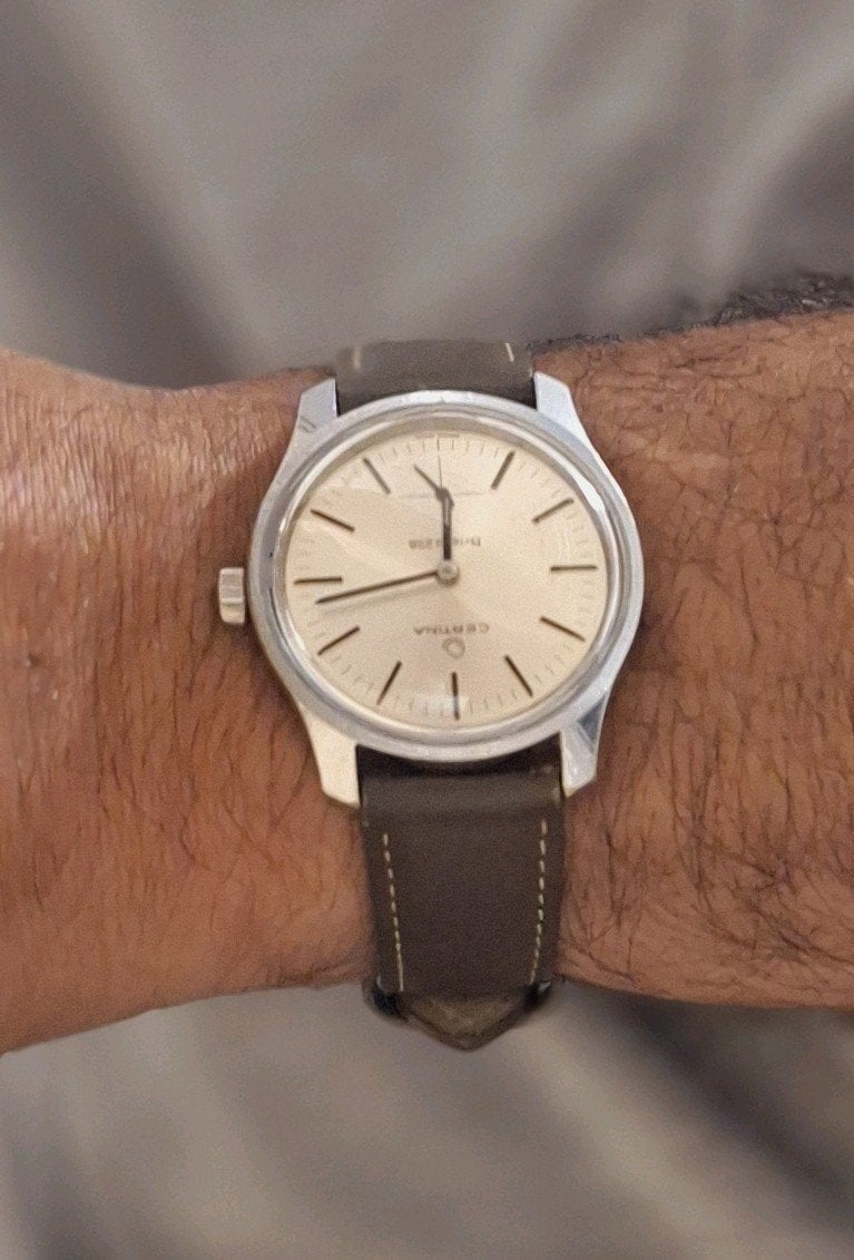 Certina Bristol 228 (Vintage Swiss elegance uit 1962), Overige merken, Staal, Met bandje, 1960 of later