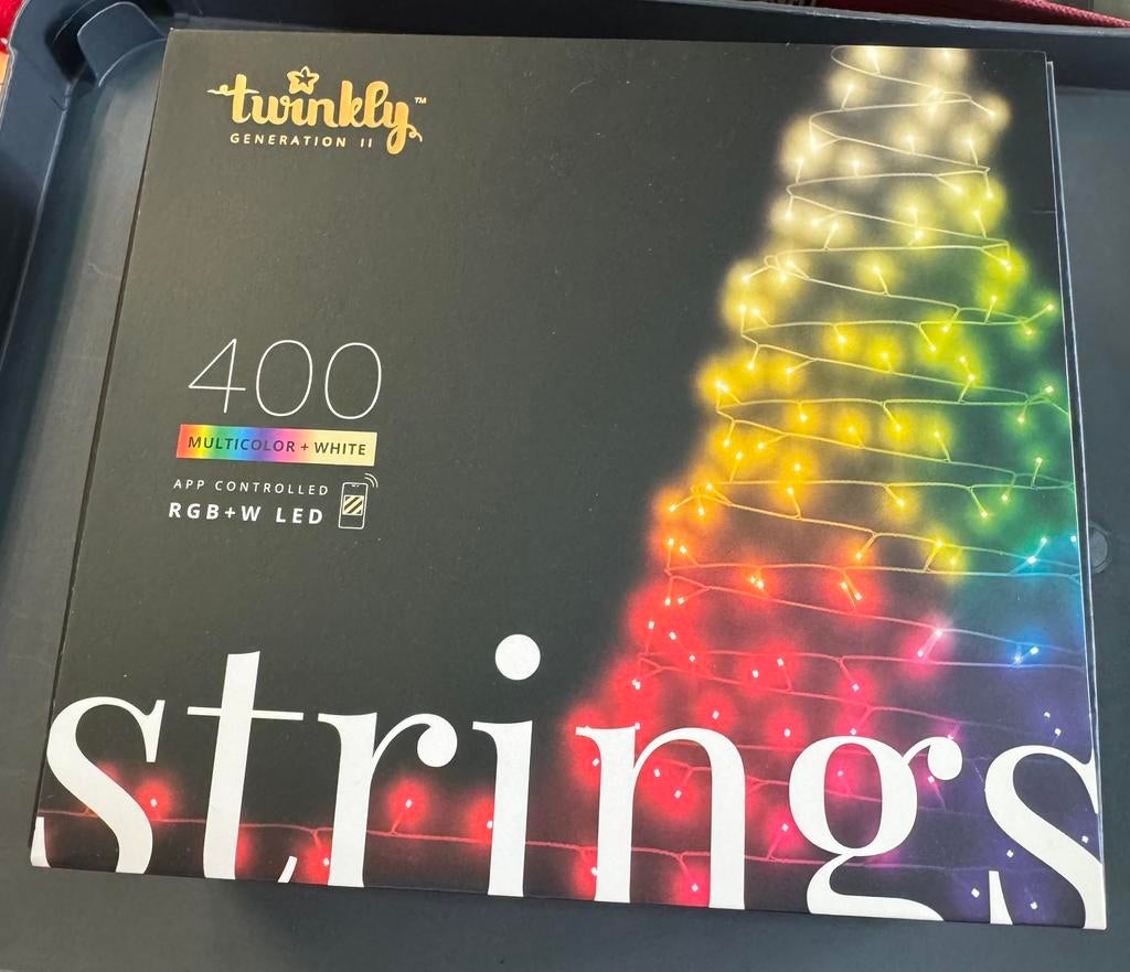 Twinkly Strings 400 RGB+W LED Kerstverlichting App-gestuurd, Ophalen, Kunststof, Minder dan 50 watt, Overige typen