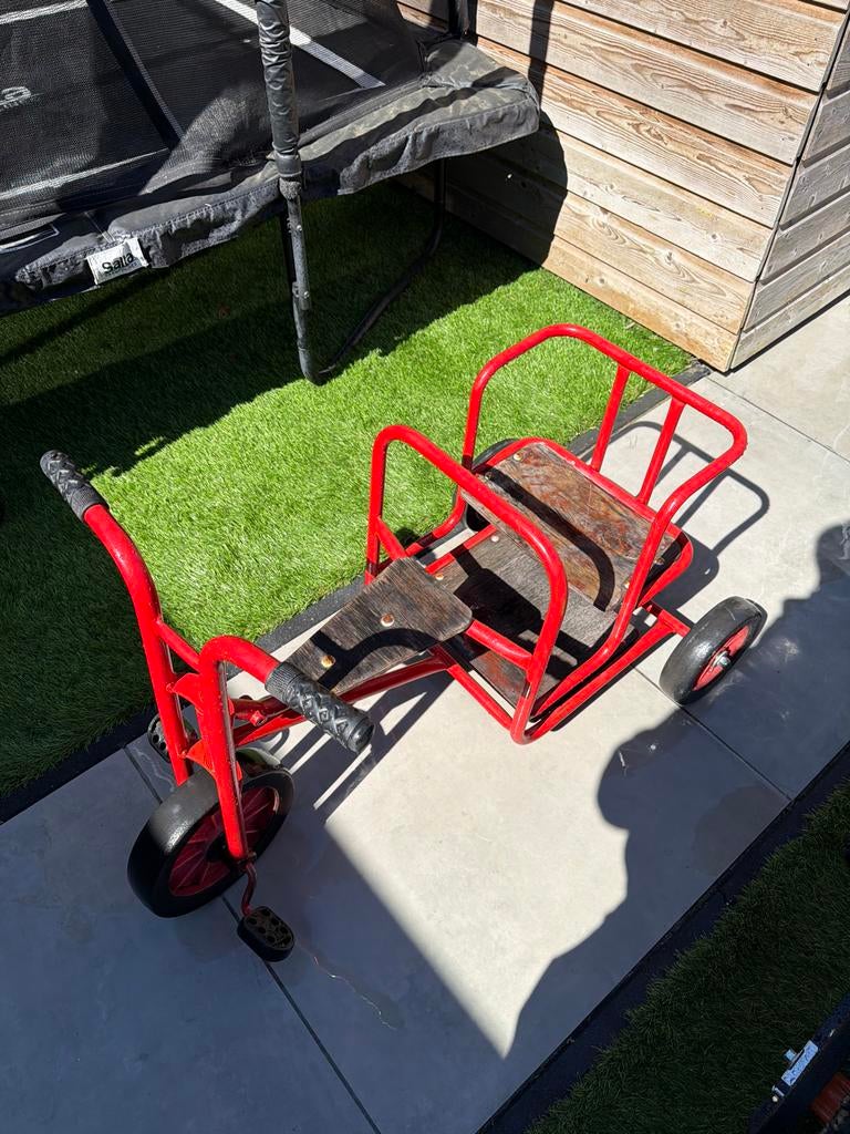 Winther Driewieler Fiets Taxi Duo - 2 Zits Schoolfiets, Ophalen, Gebruikt, Trommelrem