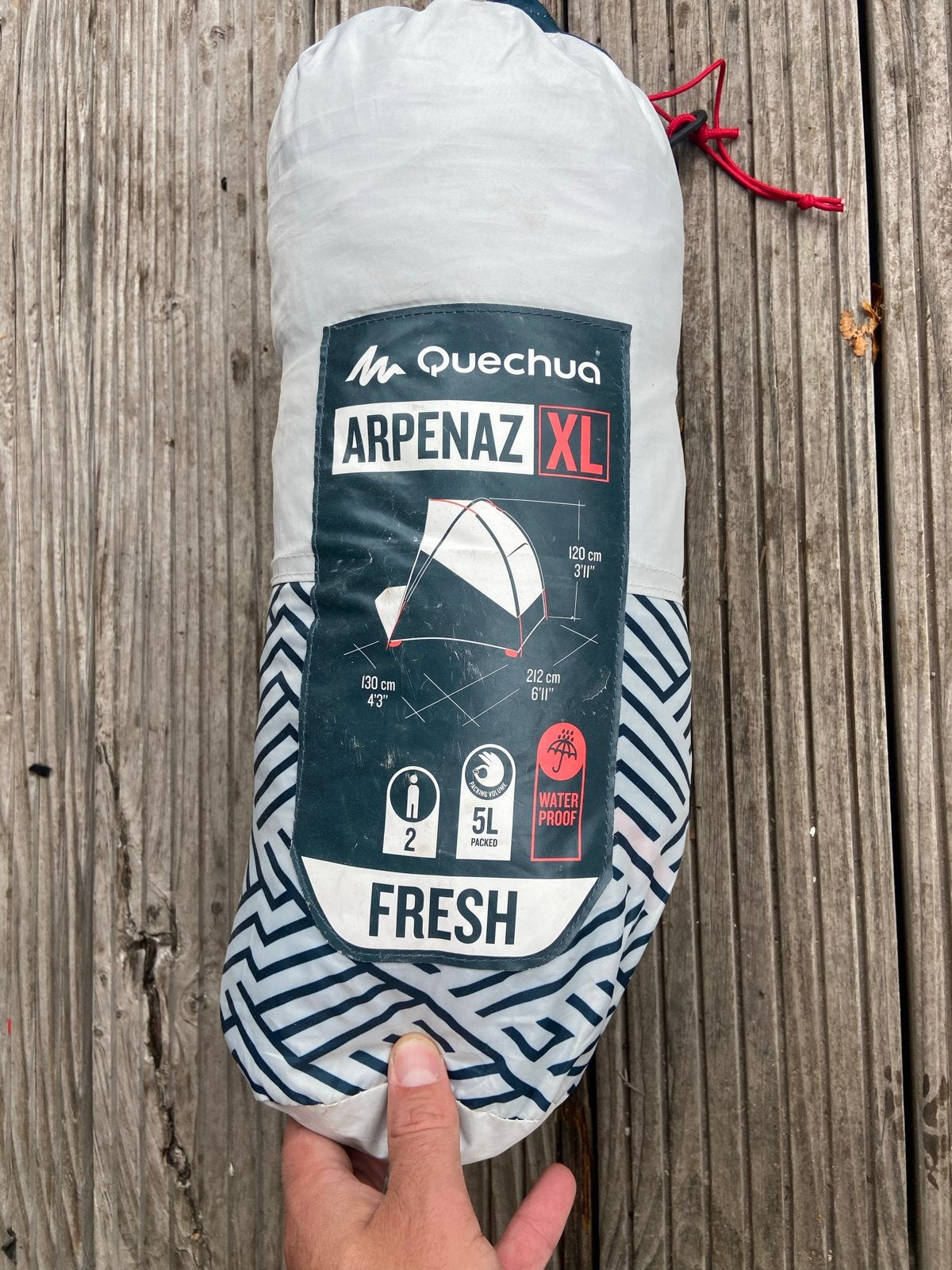 Quechua Arpenaz XL 2-persoons tent - Zo goed als nieuw, Ophalen, Zo goed als nieuw, Tot en met 2