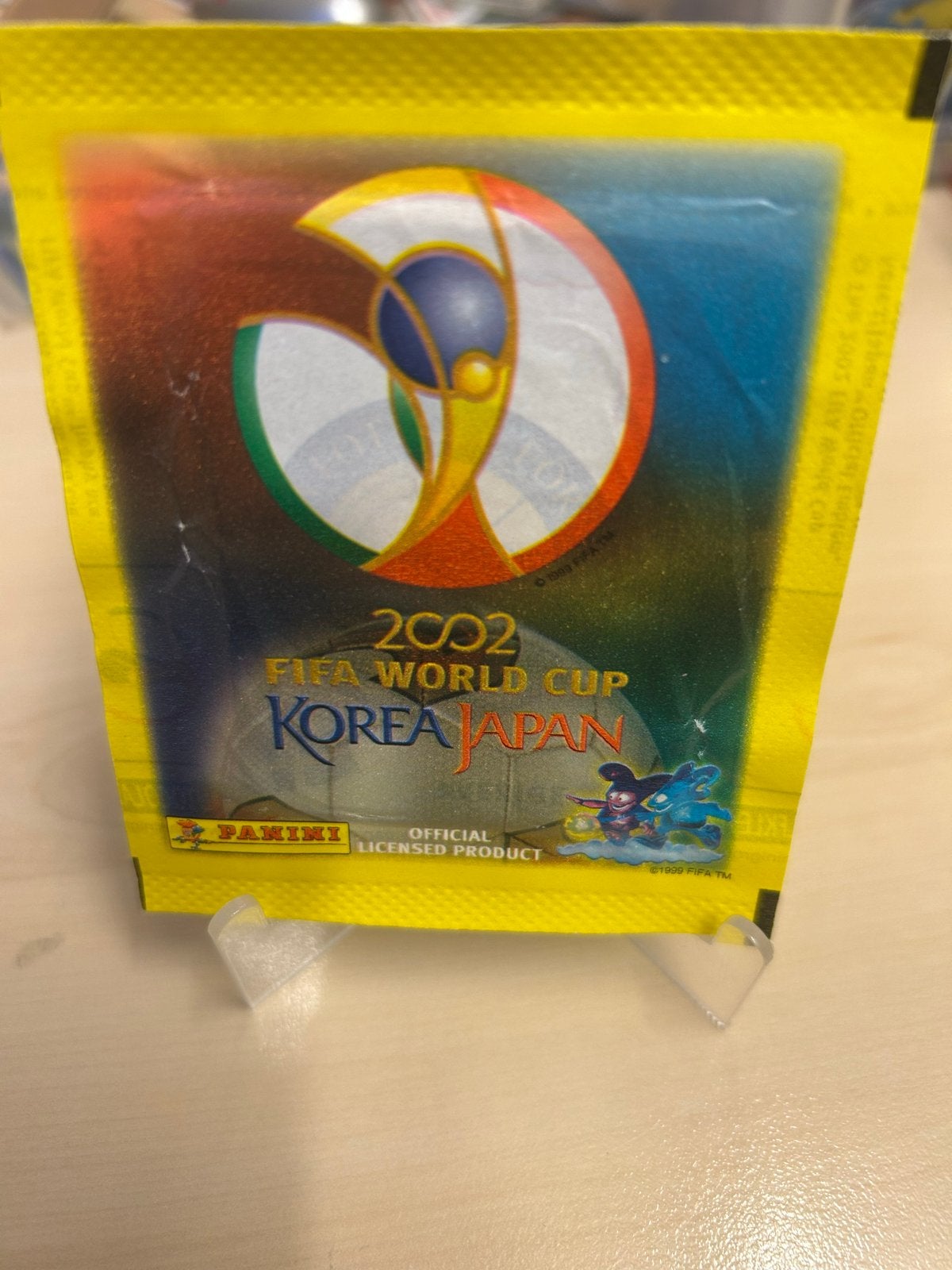 Panini FIFA World Cup 2002 Korea Japan gesloten zakje sticke, Ophalen of Verzenden, Zo goed als nieuw, Meerdere stickers