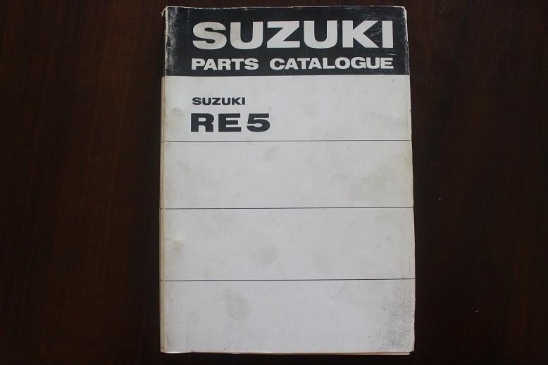 Suzuki RE5 wankel 1974 motorcycle parts catalogue, Motoren, Handleidingen en Instructieboekjes, Suzuki, Ophalen of Verzenden