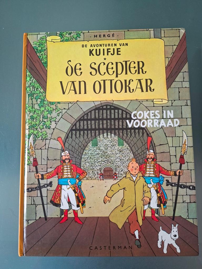 De avonturen van kuifje dubbelalbum casterman hardcover, Eén stripboek, Ophalen of Verzenden, Gelezen