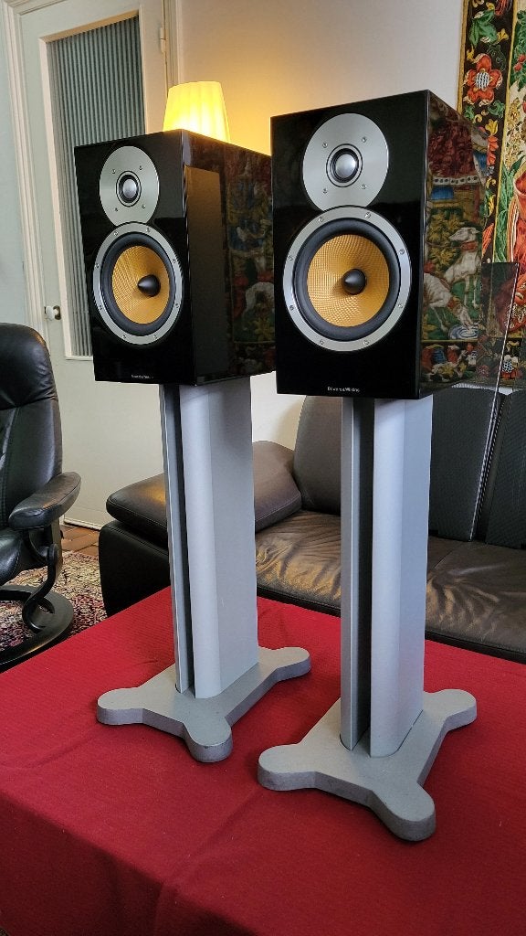 B&W CM5 inclusief originele stands, Ophalen, Stereo speakers, Zo goed als nieuw, Bowers & Wilkins (B&W)
