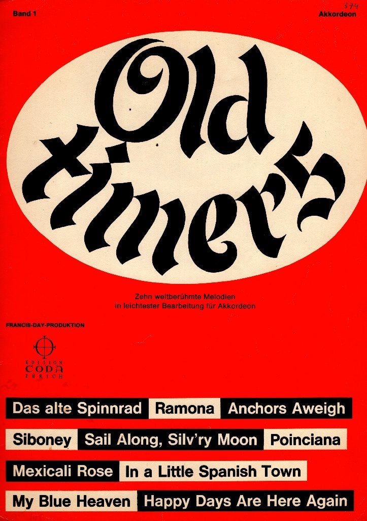 Bladmuziek Old timers band 1, Muziek en Instrumenten, Ophalen of Verzenden, Gebruikt, Artiest of Componist, Saxofoon