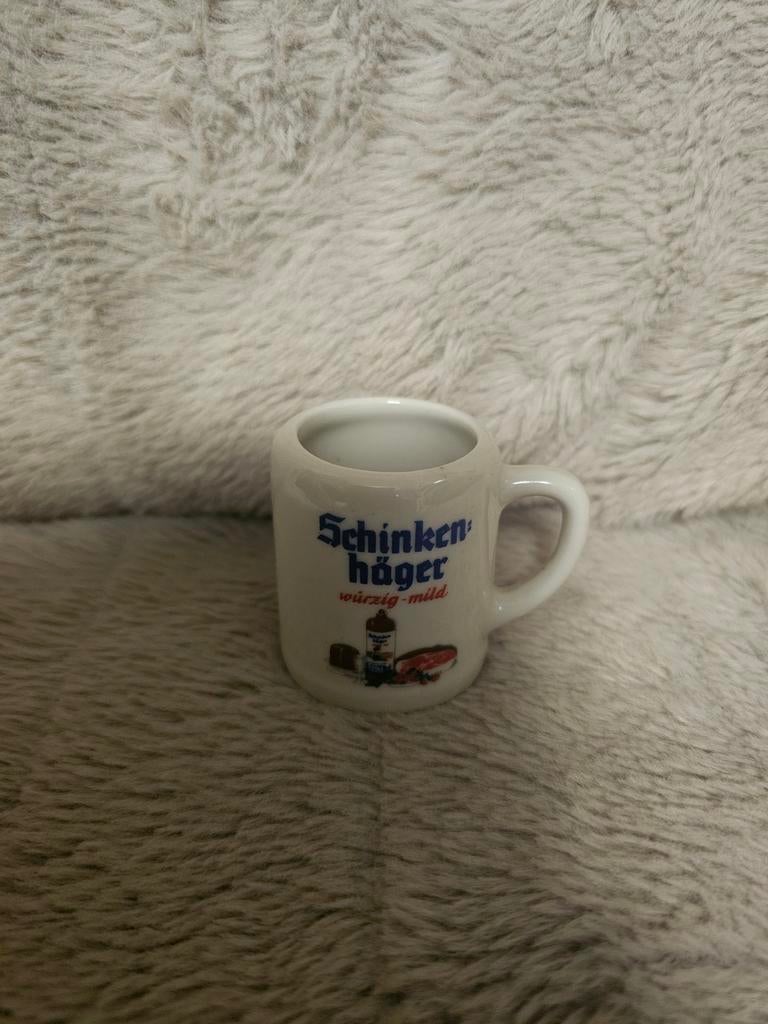 Vintage mini mok Schinken Häger Bavaria, Verzamelen, Biermerken, Ophalen of Verzenden, Zo goed als nieuw, Pul(len), Overige merken