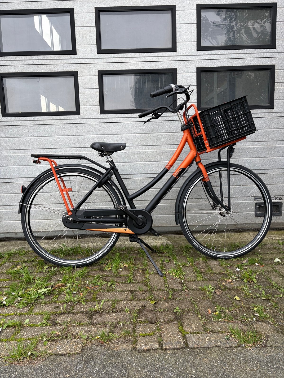 Sparta Pick-Up fiets met krat - 3 Versnellingen & Handremmen, Ophalen, Sparta, Gebruikt, Velgrem