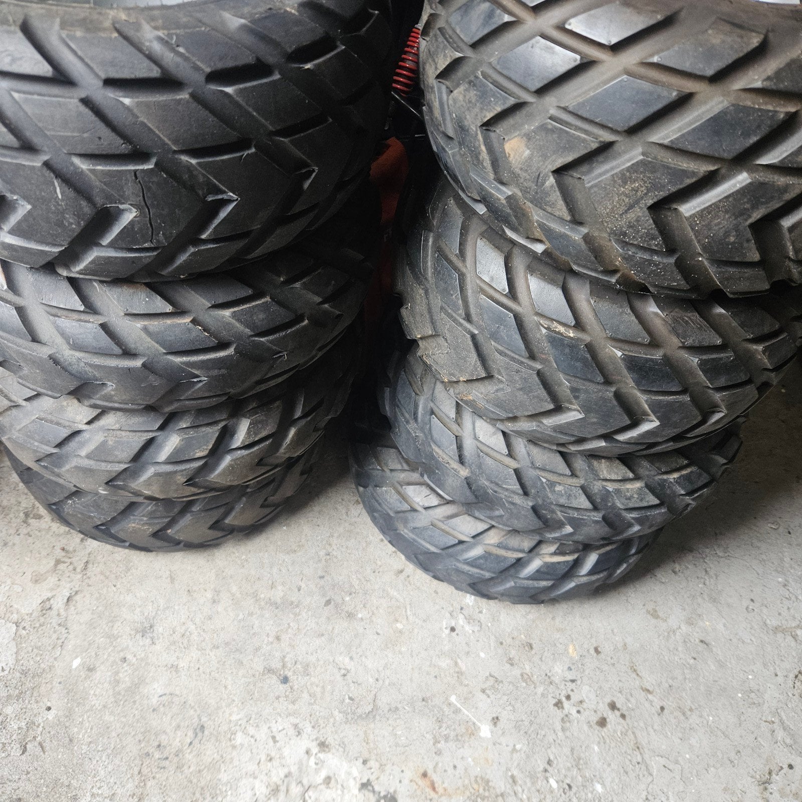 2x set van 4 Duro HF-247 Quad banden op velg 8inch 4x110, Ophalen, Gebruikt, Overige typen