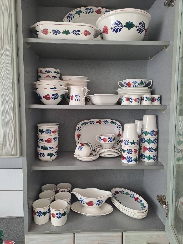 Boeren bont servies, Ophalen, Gebruikt, Landelijk/Boerenbont, Aardewerk
