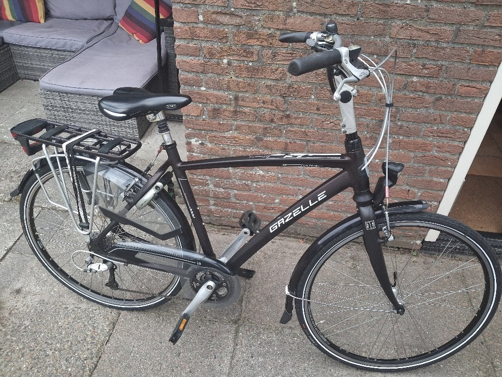 Tourfiets Gazelle fuente xtra lite herenfietsen 53, Ophalen, 28 inch, Gebruikt, Velgrem