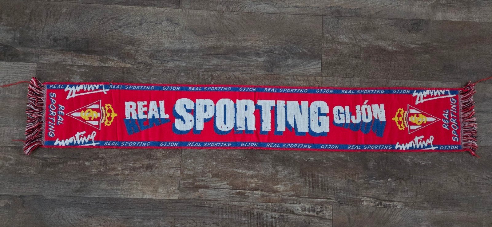 Sjaal Sporting Gijon, Ophalen of Verzenden, Zo goed als nieuw, Buitenlandse clubs, Vaantje of Sjaal