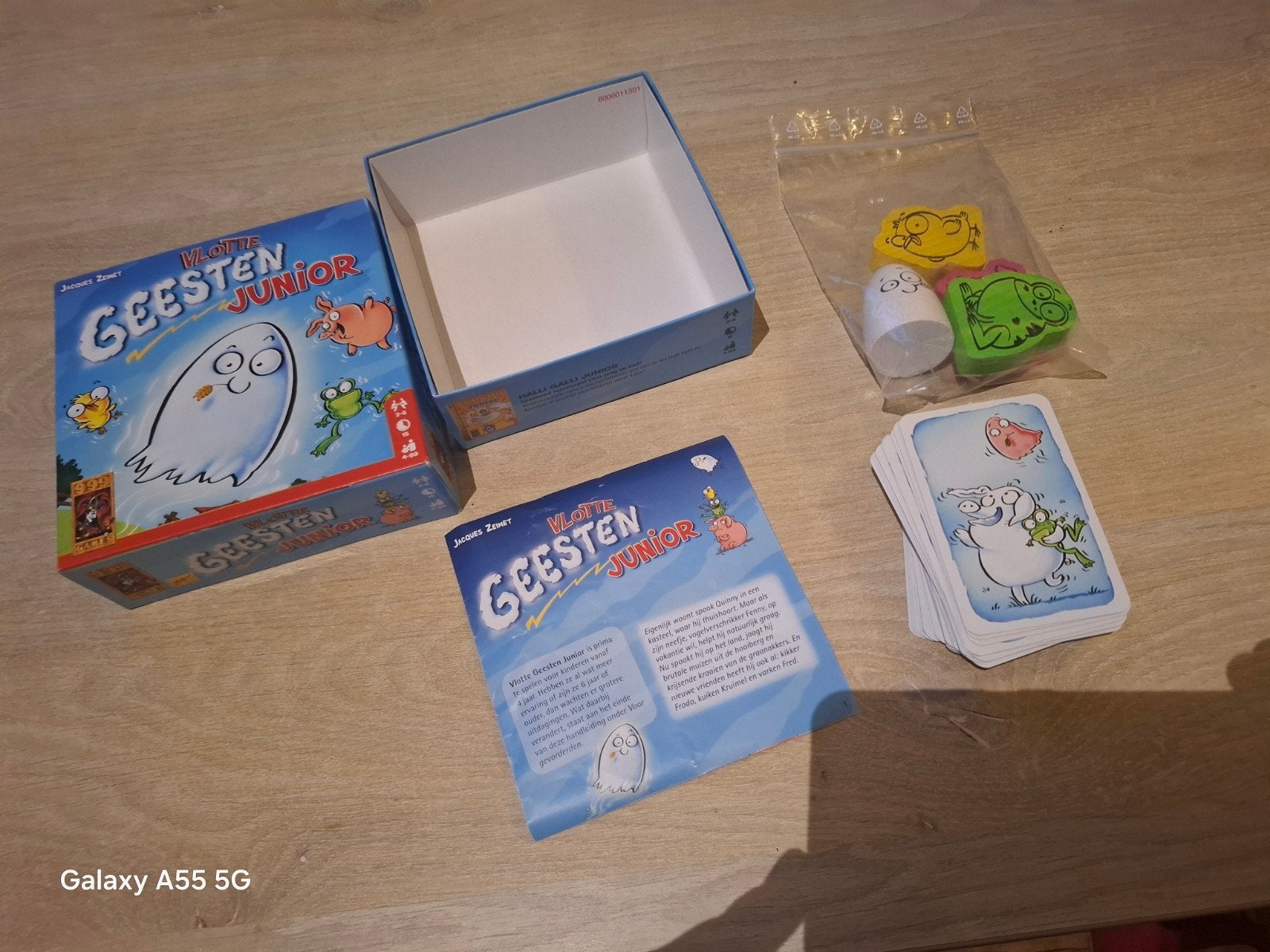 Vlotte Geesten Junior - Leuk en snel reactiespel, Zo goed als nieuw, Vijf spelers of meer, 999 Games, 999 Games