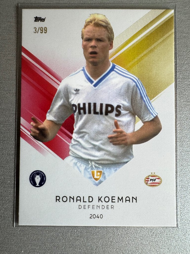 Ronald Koeman Topps /99, Verzenden, Zo goed als nieuw, Plaatje